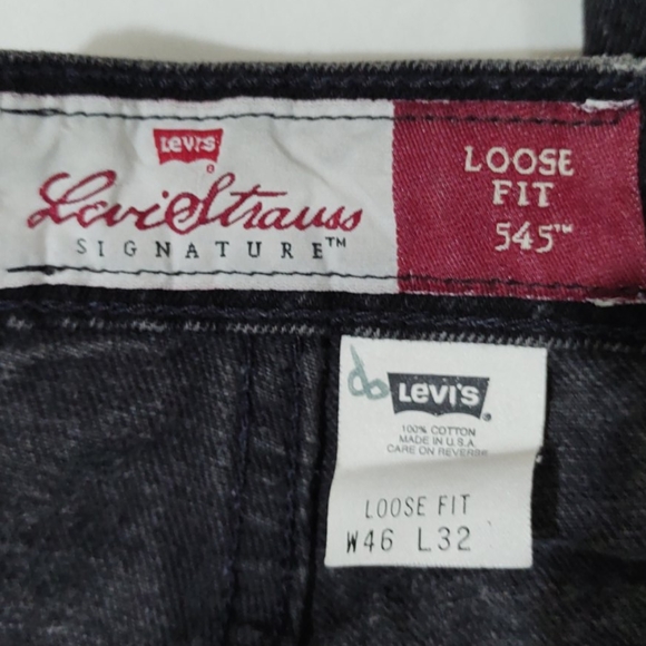 Vintage Men's Gold and Black Tab Levi's 545 Jeans - Picture 5 of 8